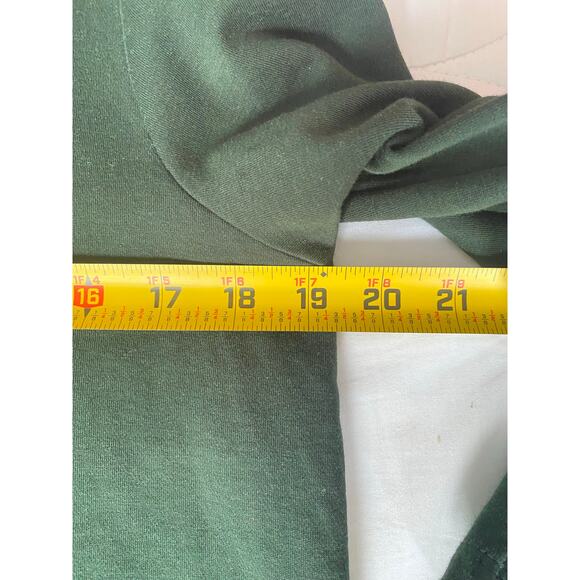 Pure Jill S Cowl Neck Sweater Dress Green Pullover Pockets Lagenlook Minimalist - Picture 5 of 6